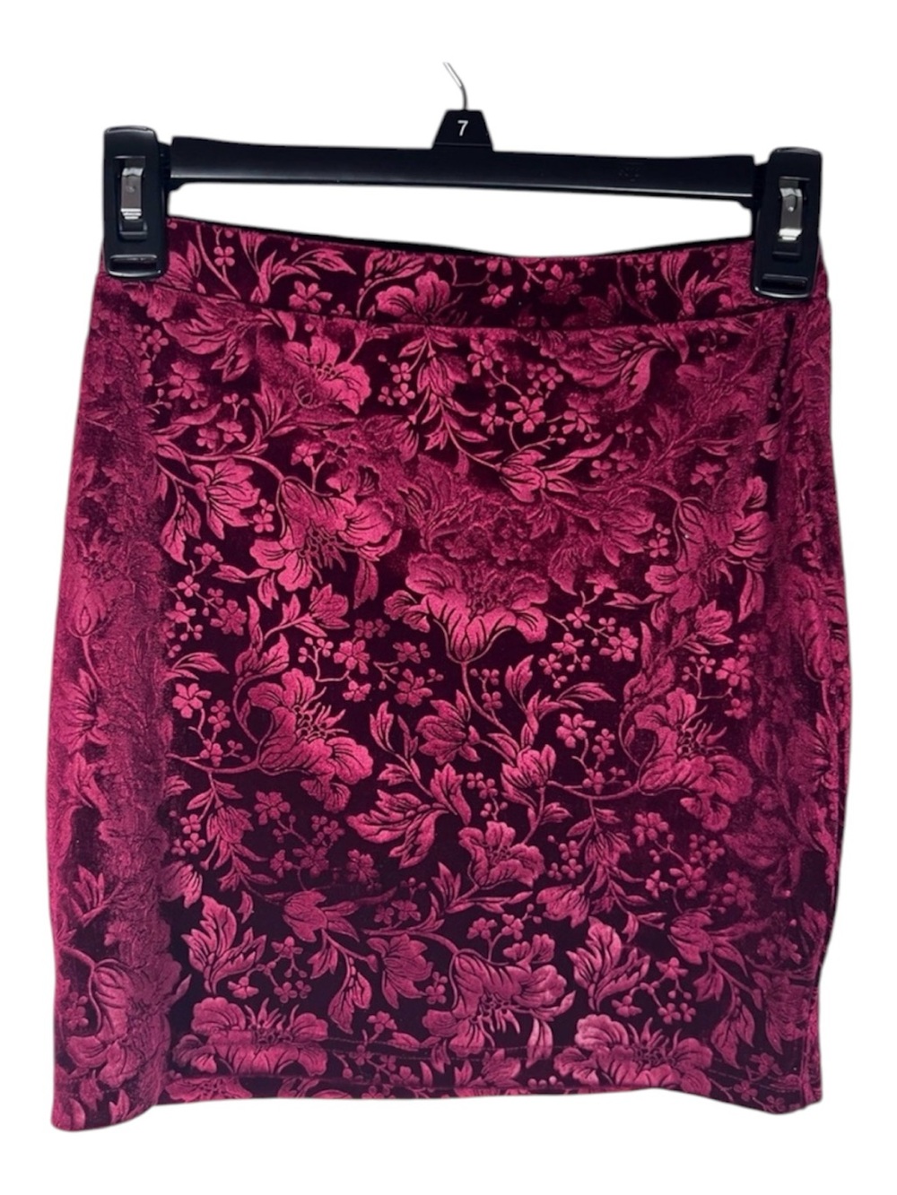 SHEIN Floral Velvet Skirt Size XS